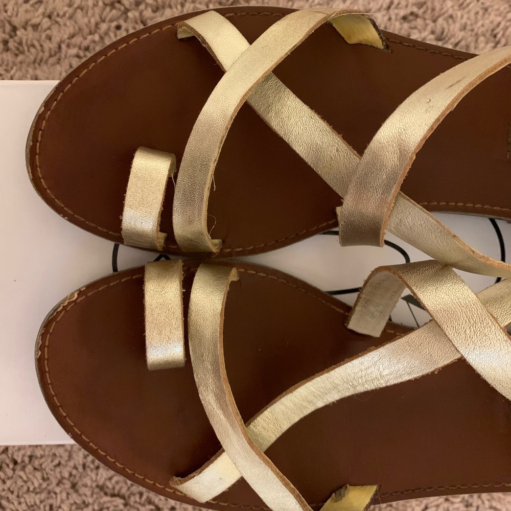 Steve Madden Gold Sandals